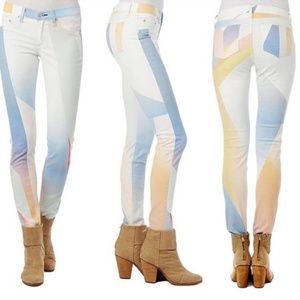 Rag & Bone Jean Goetez Print In Pink NWOT